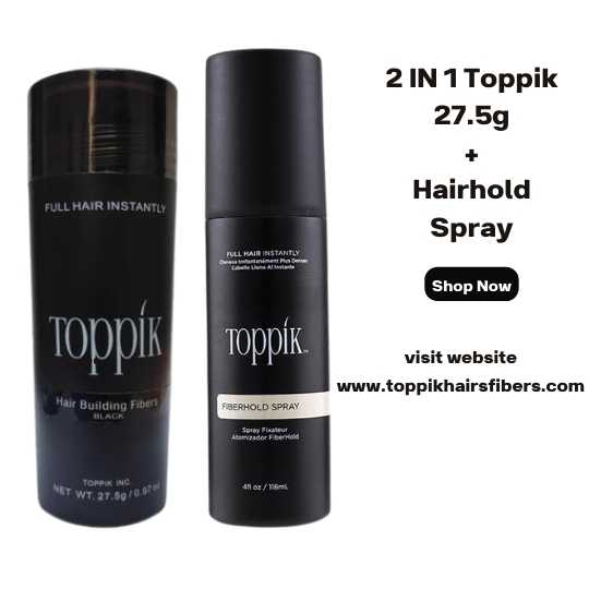 2 IN 1 Toppik 27.5g + Hairhold Spray
