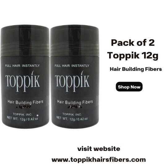 Toppik Hair Building Fibers 12g Value Pack 2