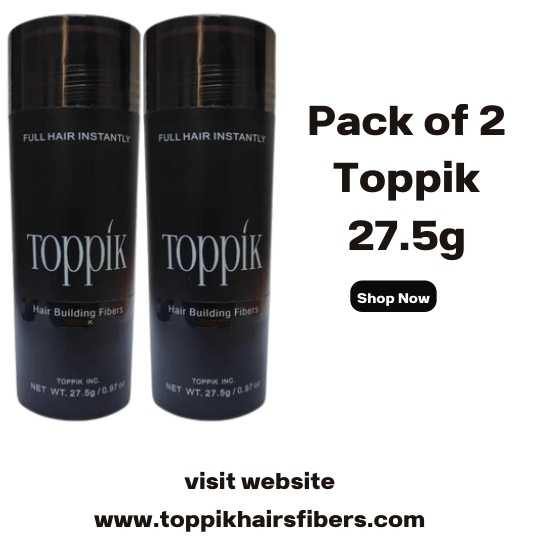 Toppik Hair Building Fibers 27.5g Value Pack 2