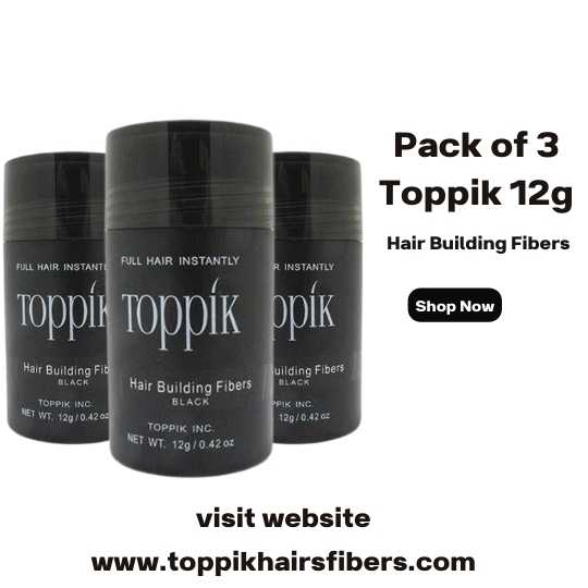 Toppik Hair Building Fibers 12g Value Pack 3